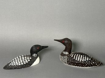 Signed Wooden Duck Decoys Including Jennings & John Peyla