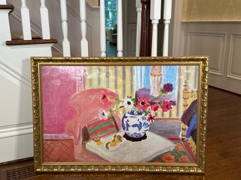 Henri Matisse 'Anemones And Chinese Vase' Embellished Print For Ballard Designs