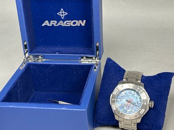 Aragon Superjet Mother Of Pearl Men's Watch With Case