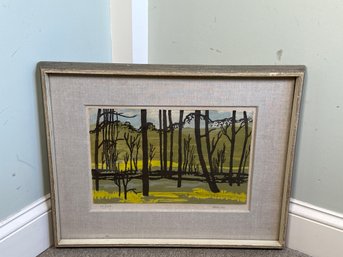 Vintage Huerlin Pencil Signed & Numbered Lithograph