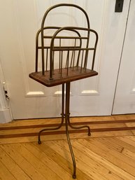 MCM Brass Newspaper Magazine Stand