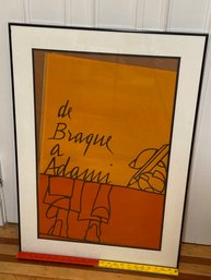 Valerio Adami De Braque A Adami Poster Artwork Framed Glass