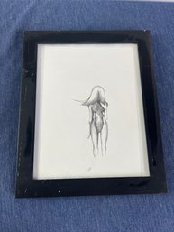 Framed Sketch Of A Naked Women
