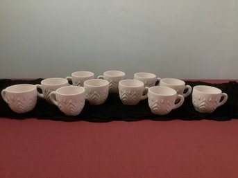 Vintage 1950s Jeanette Feather Punch Cups