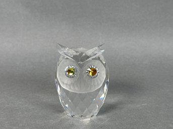 Swarovski Crystal Woodland Collection Owl Figurine