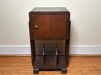Vintage 1930s Combination Humidor Magazine Table