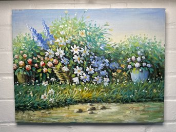 George Hart Signed Original Floral Painting