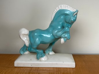 Vintage Czech Pottery Horse Figure