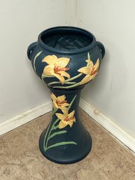 Vintage Roseville Pottery Reproduction Jardiniere Plant Stand