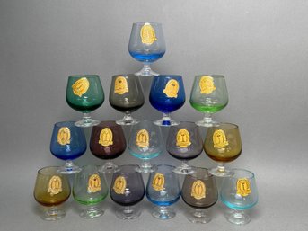 Vintage Handmade Blefield & Company Miniature Apertif Glasses
