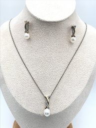 14k And Sterling Silver Jewelry Set