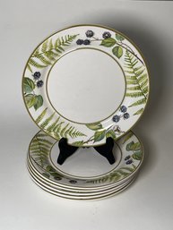 Set Of Six Villeroy & Boch 8in Salad Plates