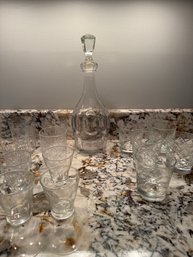 Tumblers Shots Glasses And A Handsome Decanter