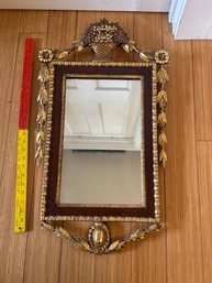 Antique Beautiful Gold Gilt Mirror Wood Frame