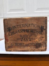 Rare Antique The International Library Of Music Advertising Box B5