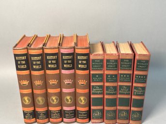 Vintage The Worlds Great Thinkers & History Of The World Books
