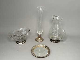 Vintage Sterling Silver Weighted Base Vase & More