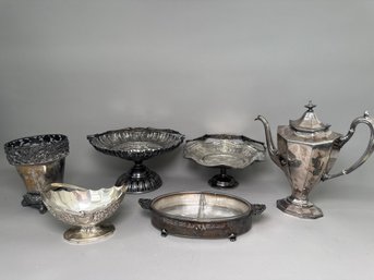 Beautiful Collection Of Antique & Vintage Silver Plate Pieces: Simson, Hall & Miller & More