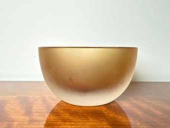 Beautiful Movado Satin Art Glass Bowl