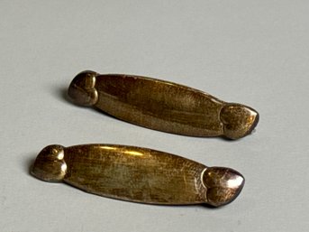 Vintage 1940s Sterling Silver Lullaby Diaper Pins