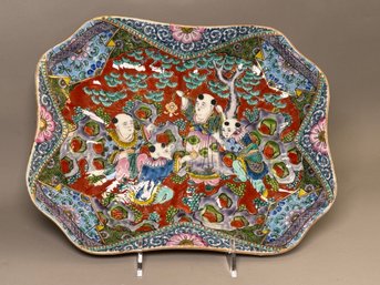 Antique Chinese Familie Rose Platter