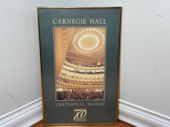 The Carnegie Hall Centennial Season Framed Poster