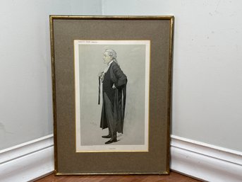 1906 Vanity Fair Sir Leslie 'Spy' Ward 'Good Form' Caricature Original Chromolithograph Print