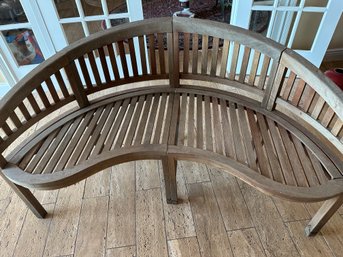 Teak Kidney Shape Seat