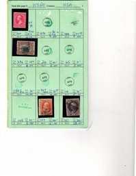 US Stamps In Old APS Sales Circuit Booklet