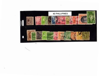 Nice Group Of Philippines Stamps, Approx. 59