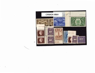 Canadian Mint Stamps, All MNH
