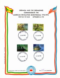 Limited Edition 258- Grenada Commemorates The American Revolution