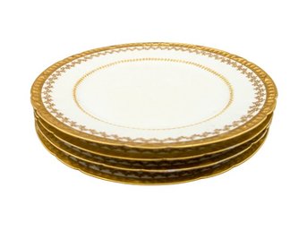 4 Vintage GDASK Limoges Porcelain Plates