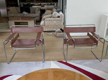 Quintessential Marcel Breuer Designed Wassily Chairs (2) From Stendig