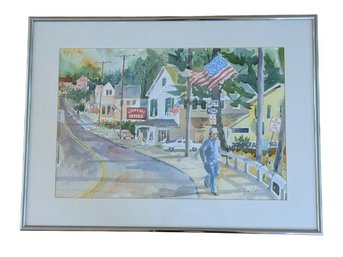 Long Lake Watercolor Painting By Artist Jim Adair