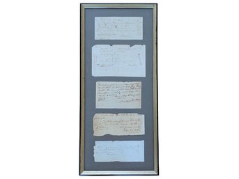 Signatures Of Andrew Jackson, Winfield Scott, Henry Clay, And Aaron Burr (not Authenticated)