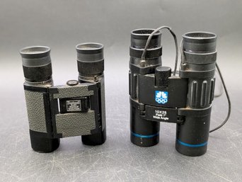 2 Pairs Of Compact Vintage Binoculars
