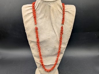 Natural Mediterranean Branch Coral Necklace