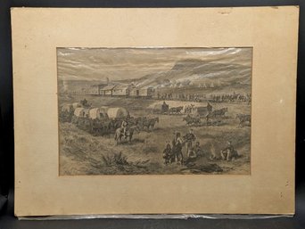 Railroad Building - An Engraving From 'The Illustrated Newspaper' Of July 17, 1875