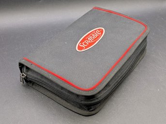 Hasbro/Parker Brothers Scrabble Folio Edition Travel Game W/ Case