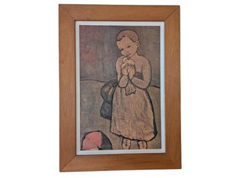 Framed Reproduction Of Child With A Dove (Pablo Picasso)