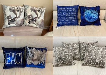 4 Set Of Decorative Throw Pillows