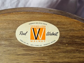 MCM Real Walnut Lazy Susan With Handle