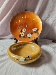 MCM Cherry Blossom Design, One From Japan, One Is A Teri Bovano Of Cheshire Creation