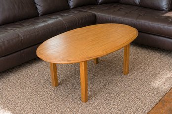 Danish Style Modern Coffee Table With Teak Finish