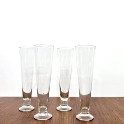 Quartet Of Vintage Pilsner Glasses