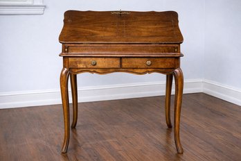 Vintage French Provincial Bureau Plat Style Drop-down Secretary Or Writing Desk