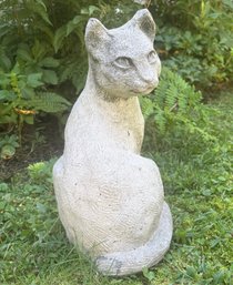 Concrete Seated Cat Garden Statue  13'