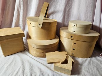 Lot Of Nice Wooden Crafting And Or Storage Boxes