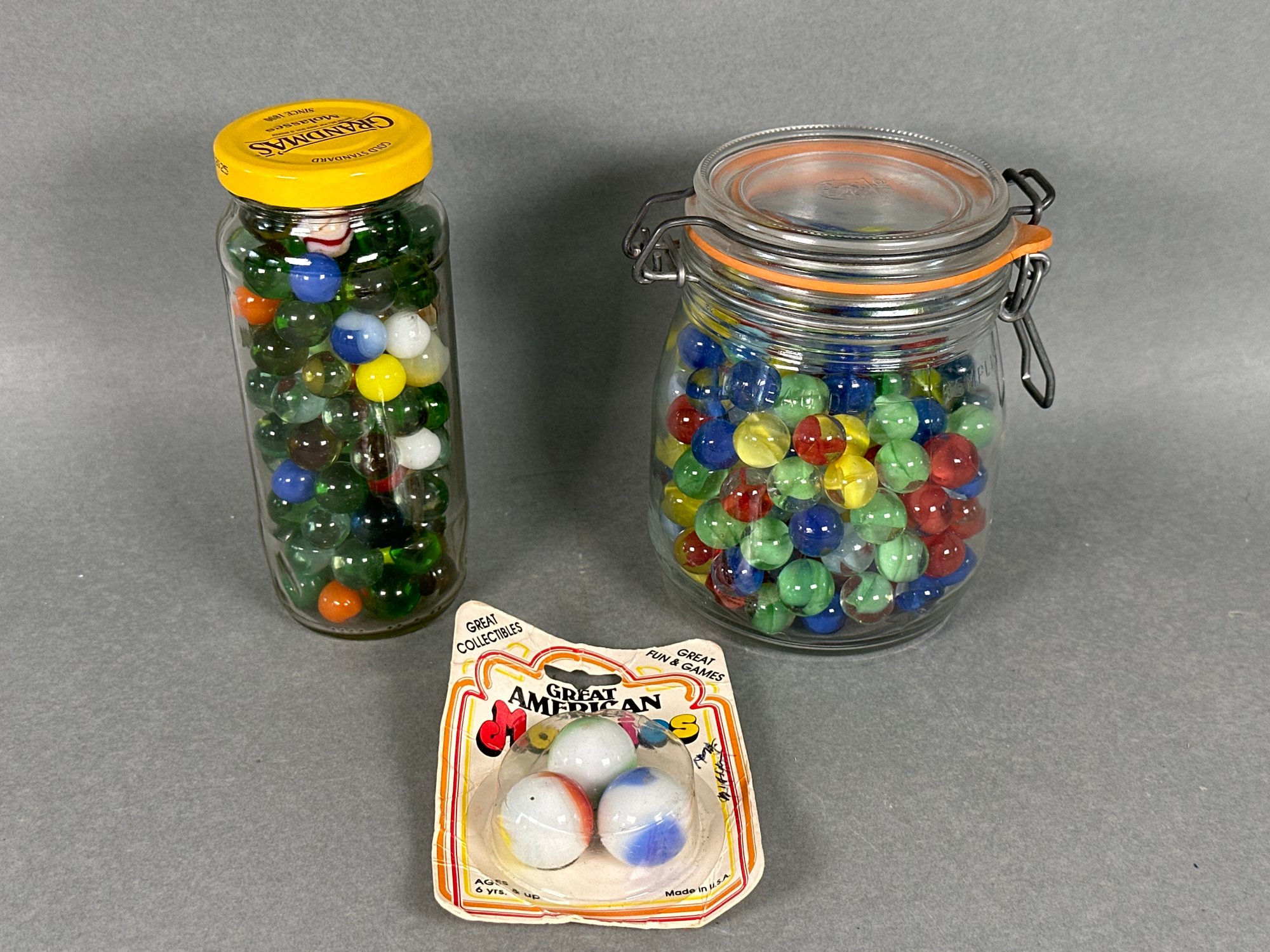 Collection Of Antique & Vintage Marbles Including  